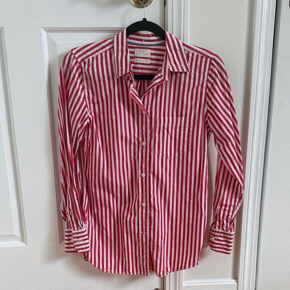 J. Crew Striped Button-Down Shirt